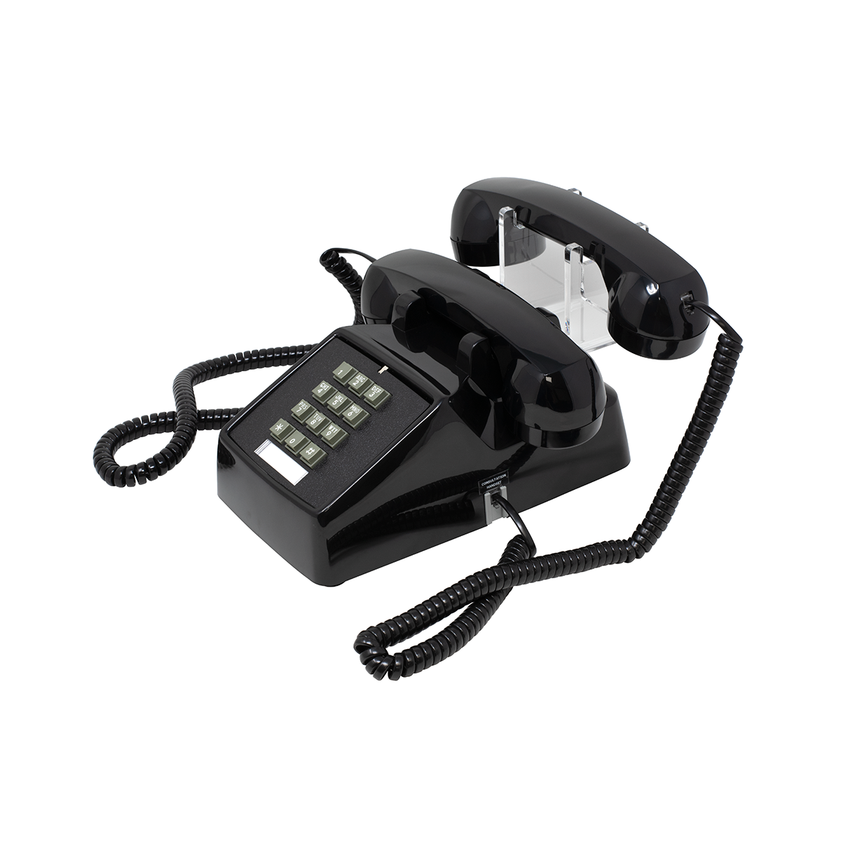  Black 2500 Consultation Desk Phone (Side View)