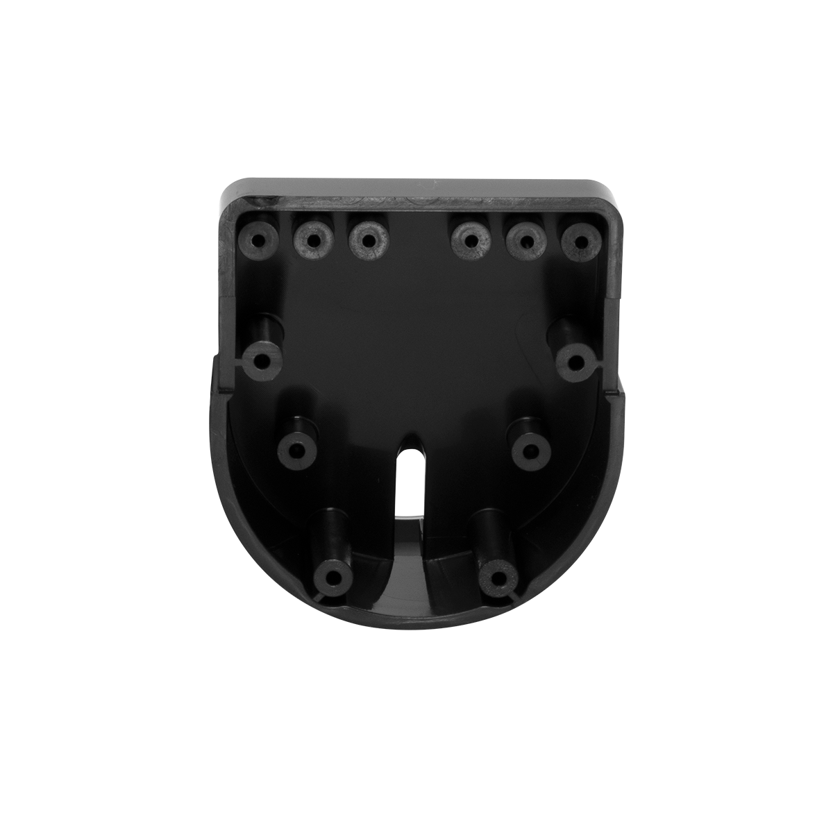 Black Plastic Cup Hanger (Back View) Black Plastic Cup Hanger (Back View)