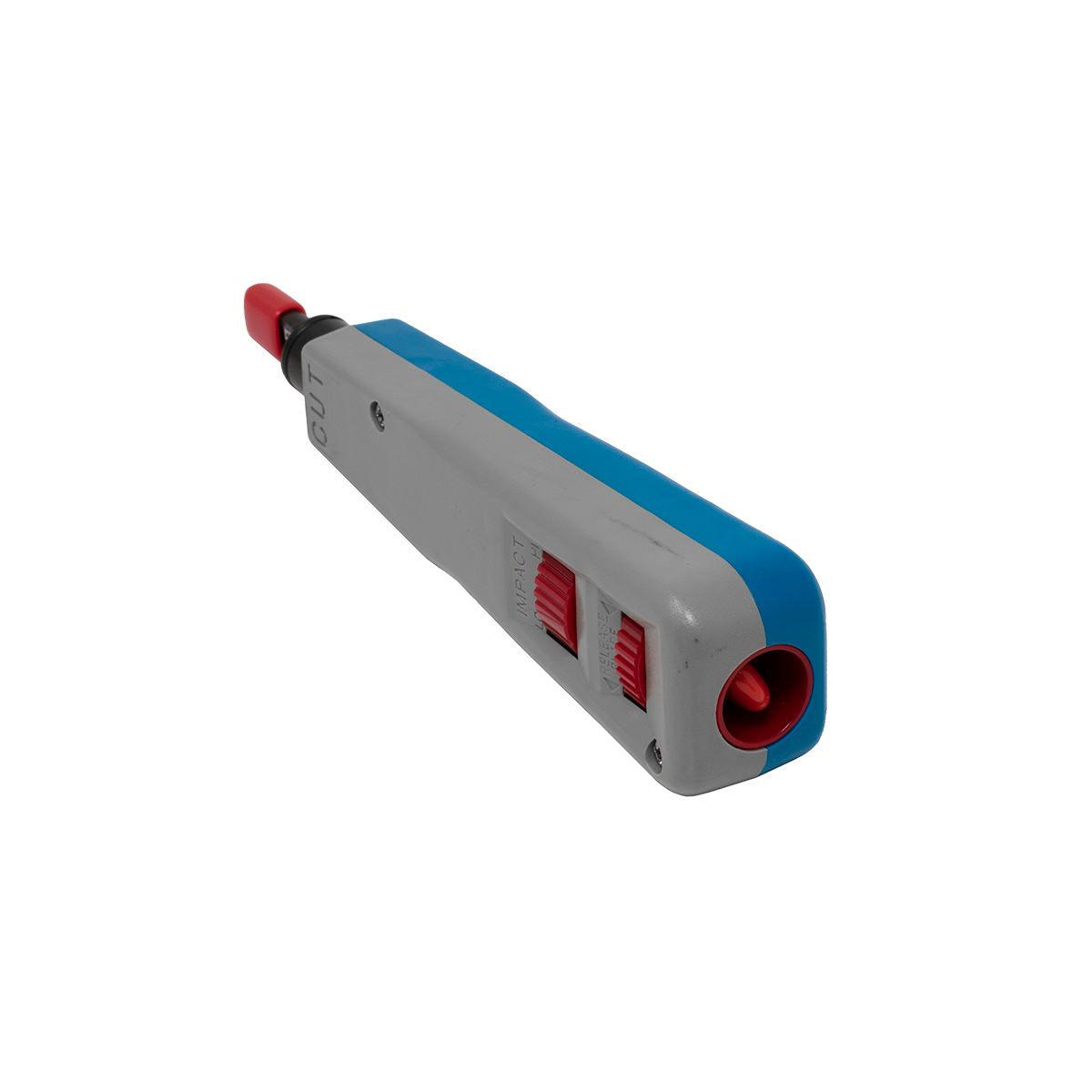 Blue Gray Punch Tool with 66 and 110 Blade (Back View) Blue Gray Punch Tool with 66 and 110 Blade (Back View)