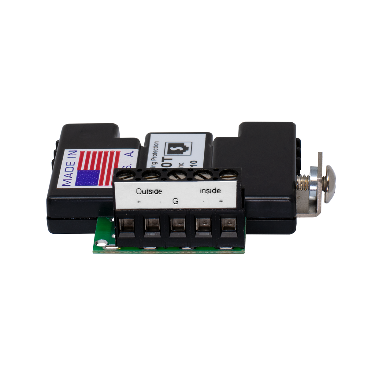 MLP-050T Screw Terminal Lightning Protector (Front View) MLP-050T Screw Terminal Lightning Protector (Front View)