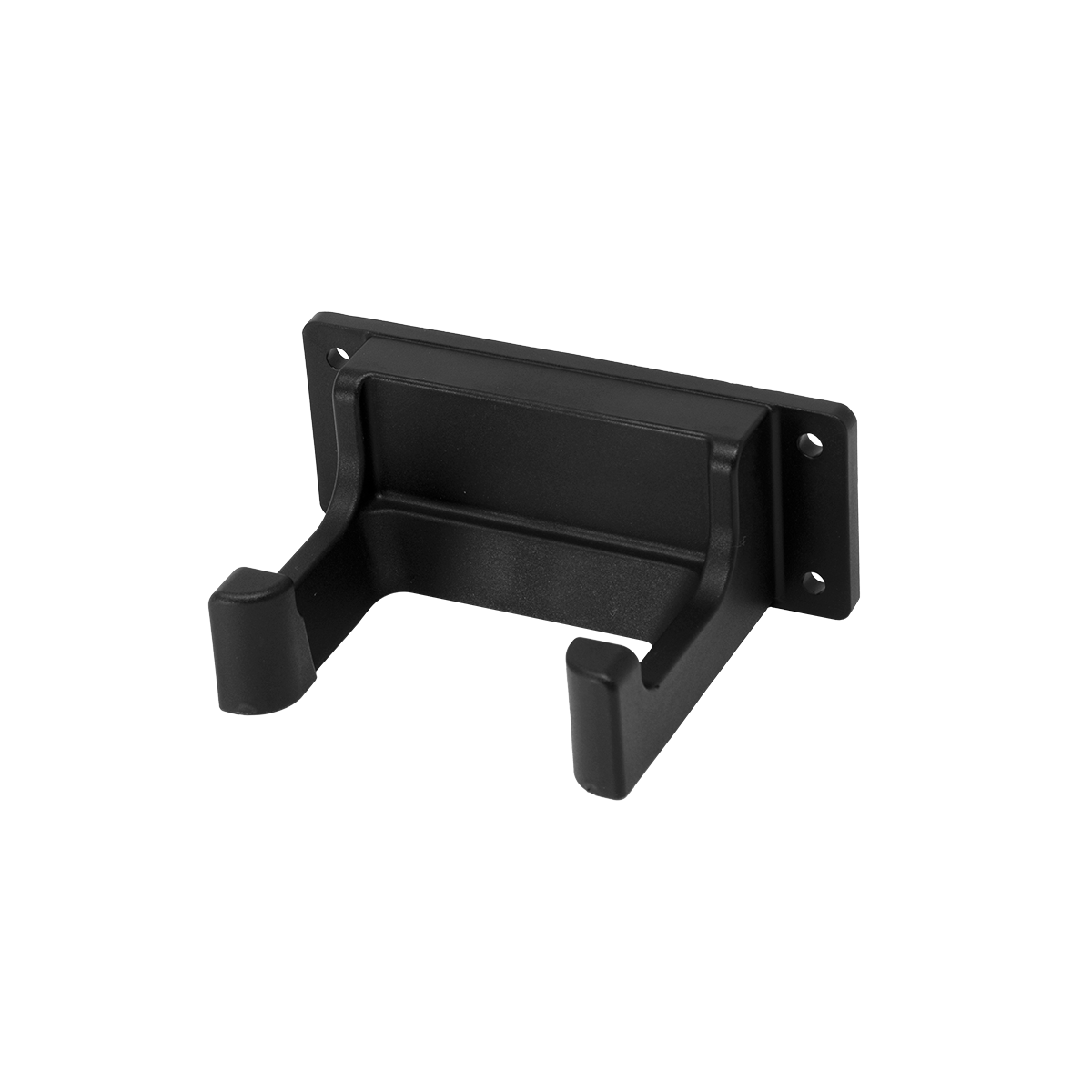 Black Plastic Handset Hanger Bracket (Front View)