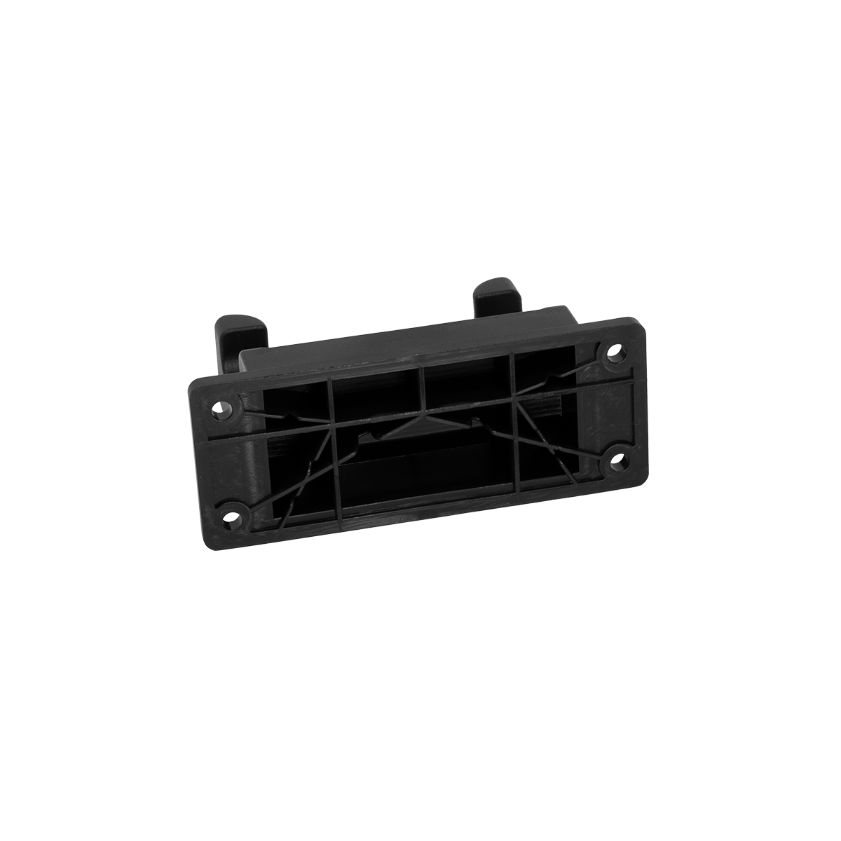Black Plastic Handset Hanger Bracket (Back View) Black Plastic Handset Hanger Bracket (Back View)