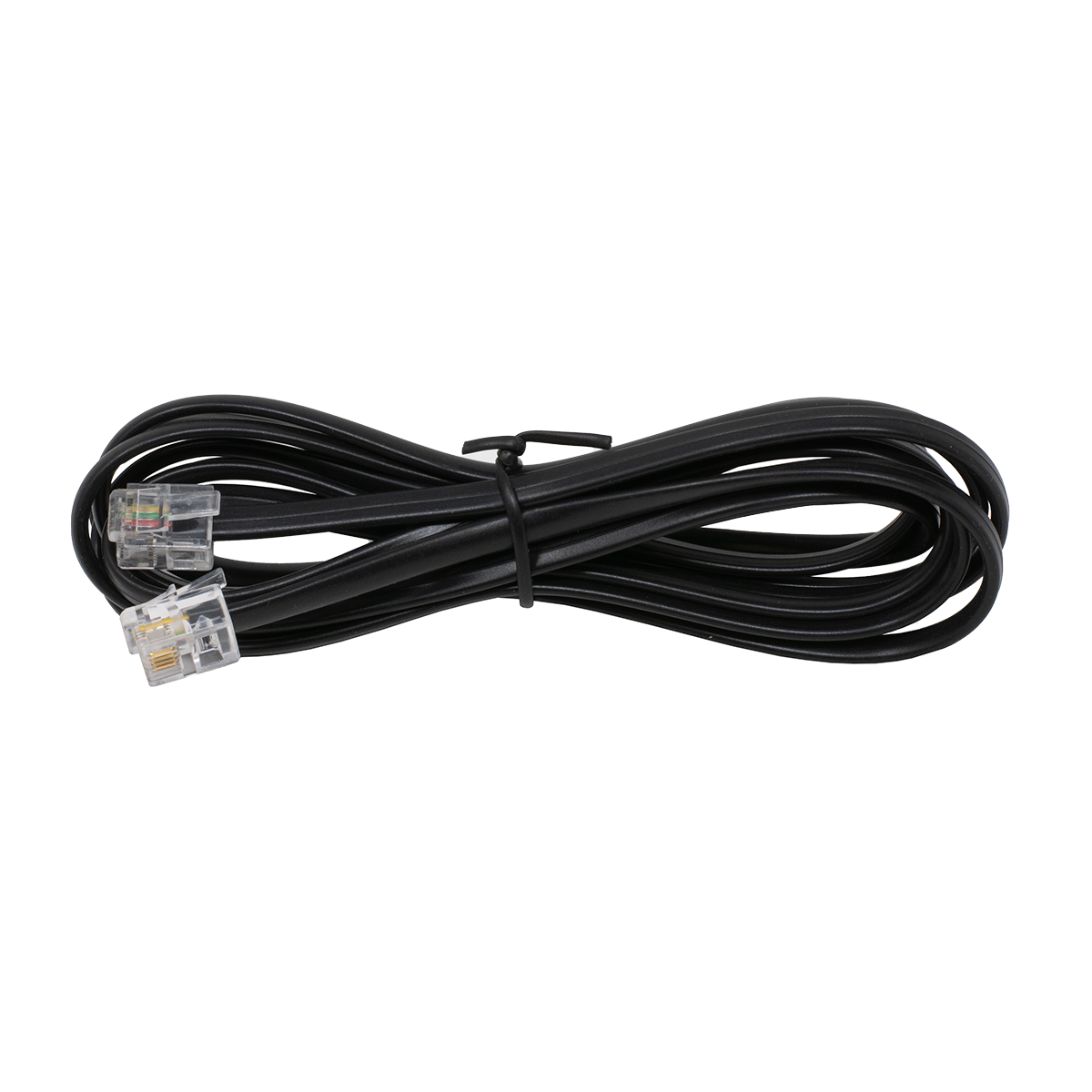 14' Black 4 Conductor (6P4C) Telephone Line Cord