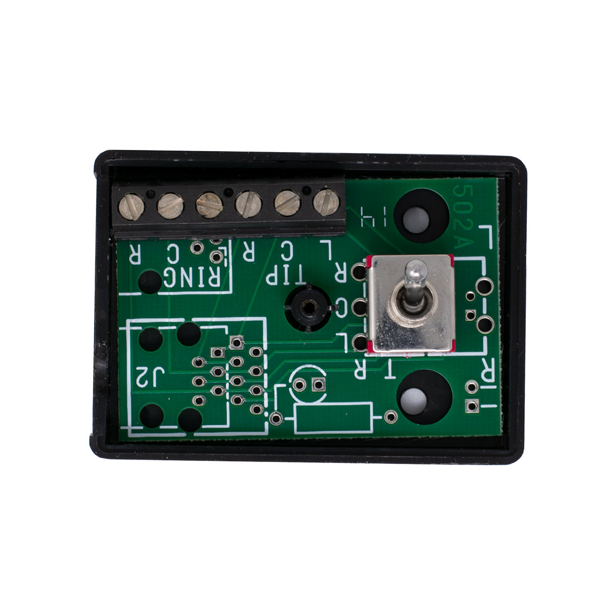 TKM-6 Terminal Strip Switch Top Mount Black (Inside View)