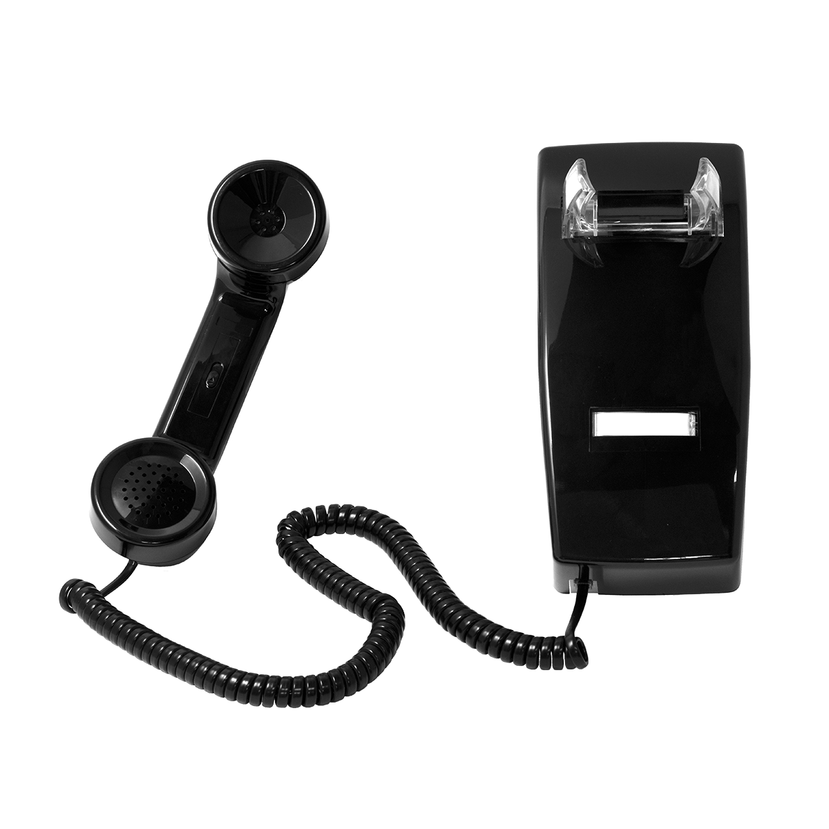 2554 Style Wall Phone No-Dial (Black)