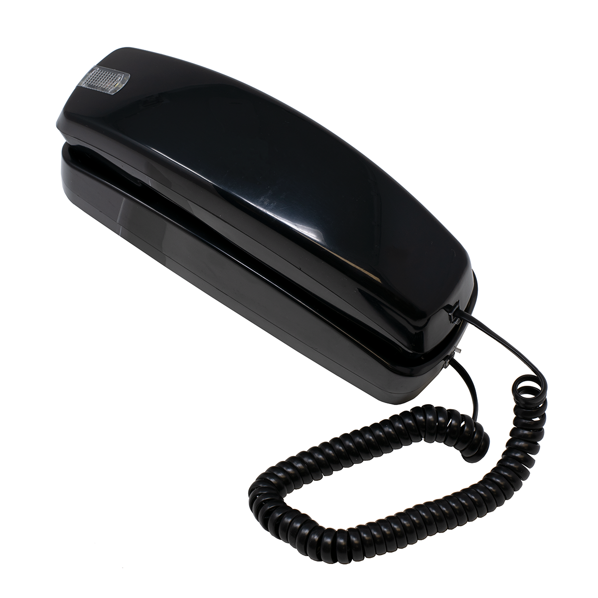 Trimline Black Analog Telephone (Top View)