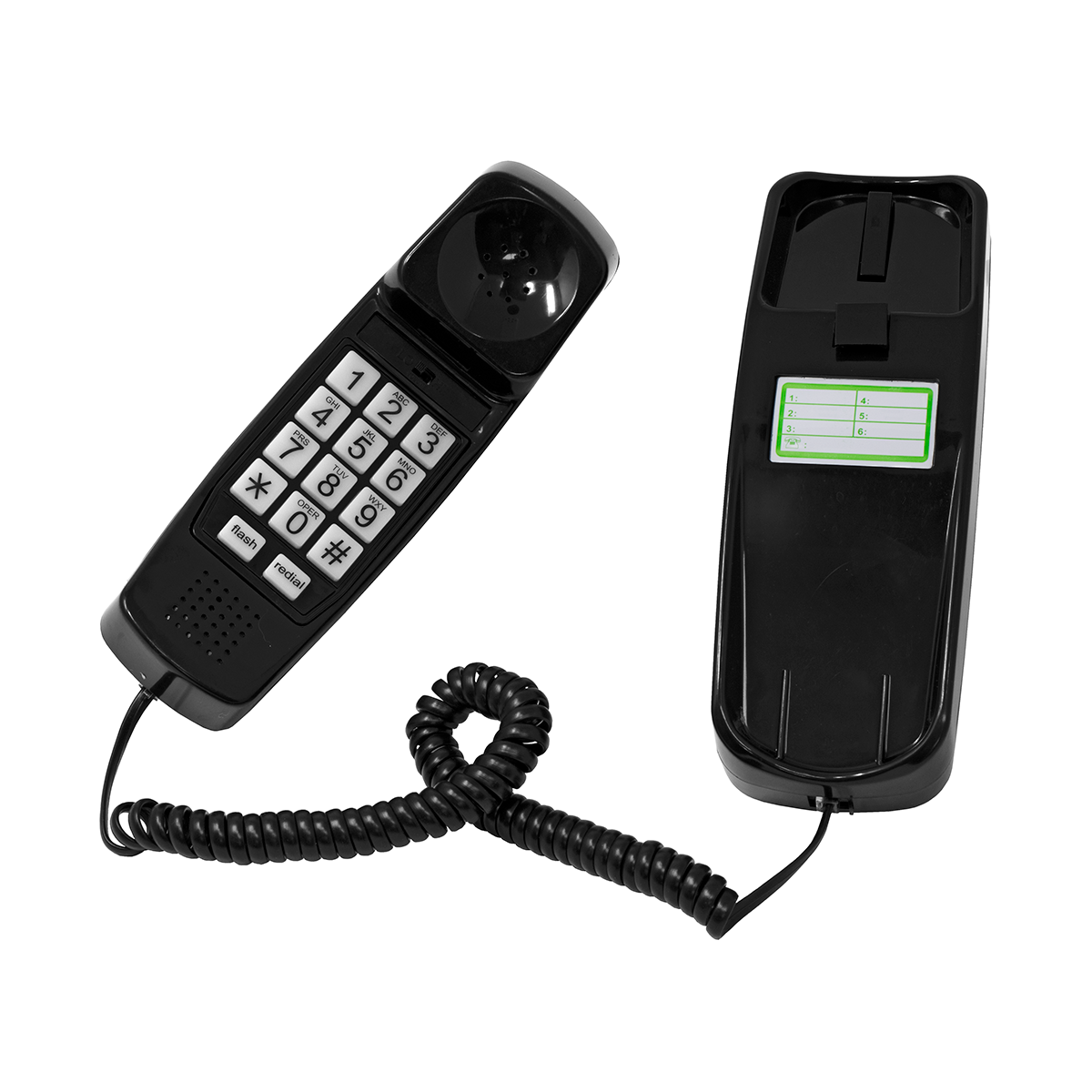 Trimline Black Analog Telephone