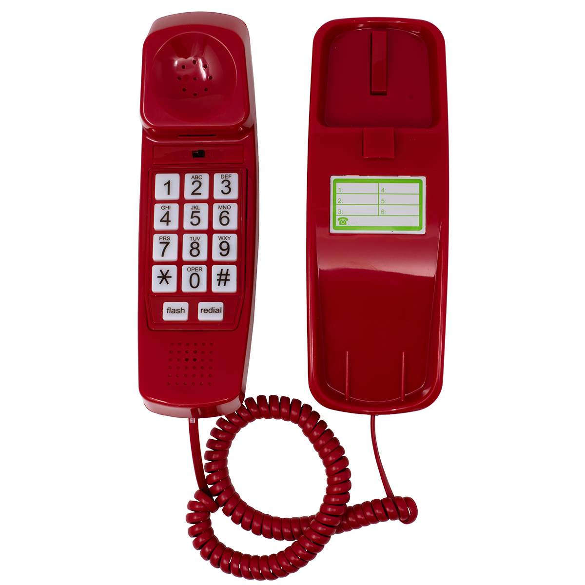 Trimline Red Analog Telephone