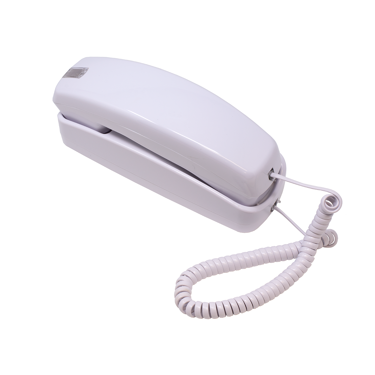 Trimline White Analog Telephone (Top View)