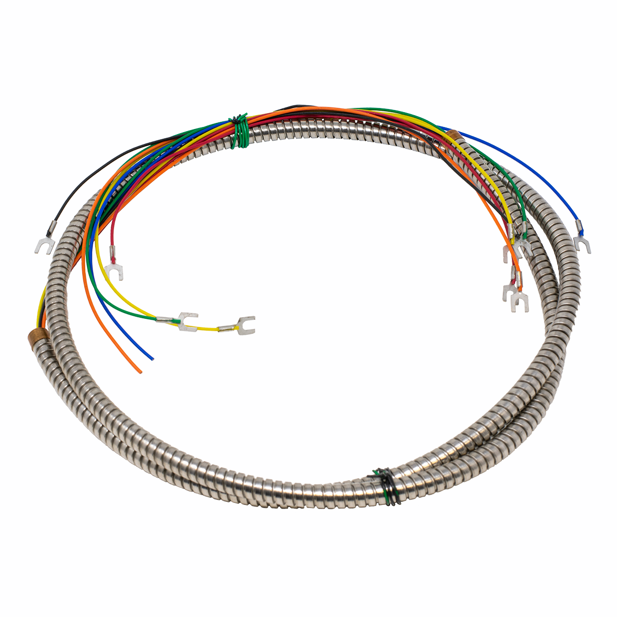 3' 6 Conductor Armored Handset Cord