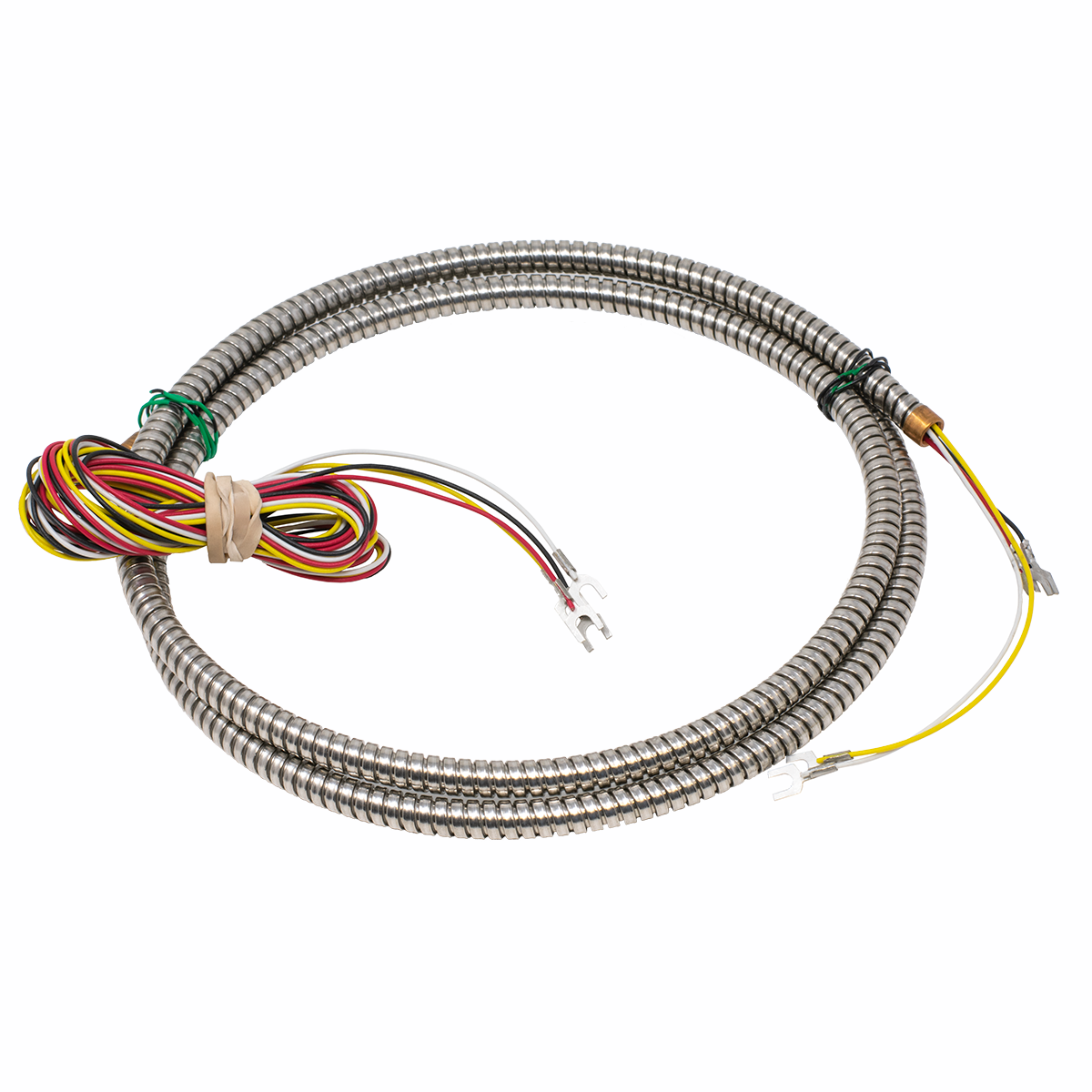 3' Armored Handset Cord 2' Wires