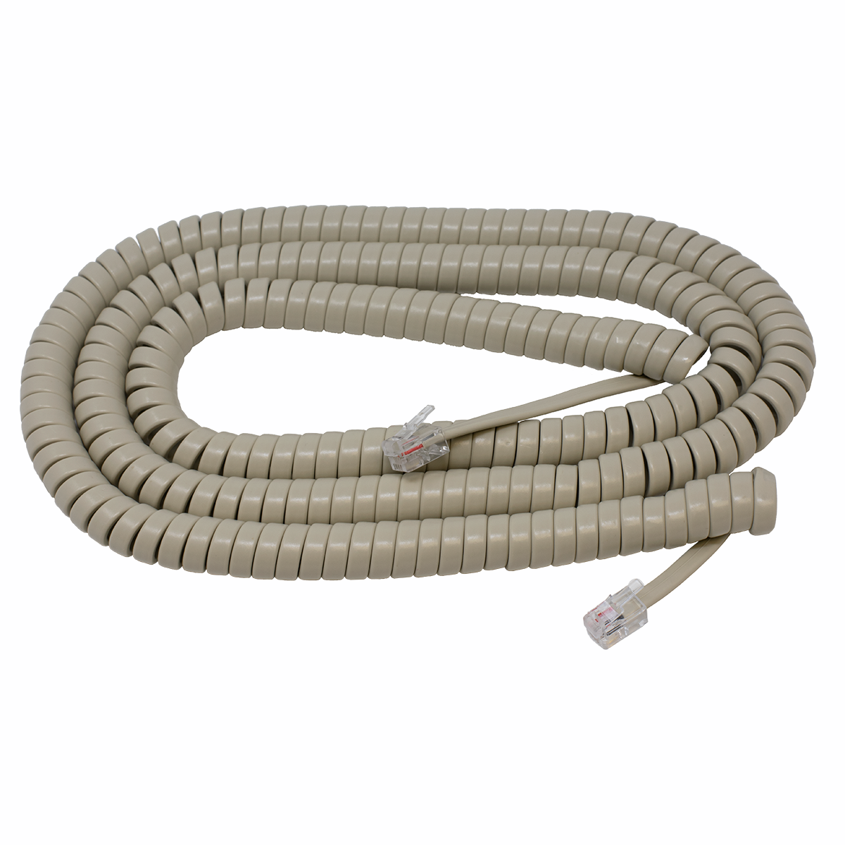 25' Ash Coiled Handset Cord