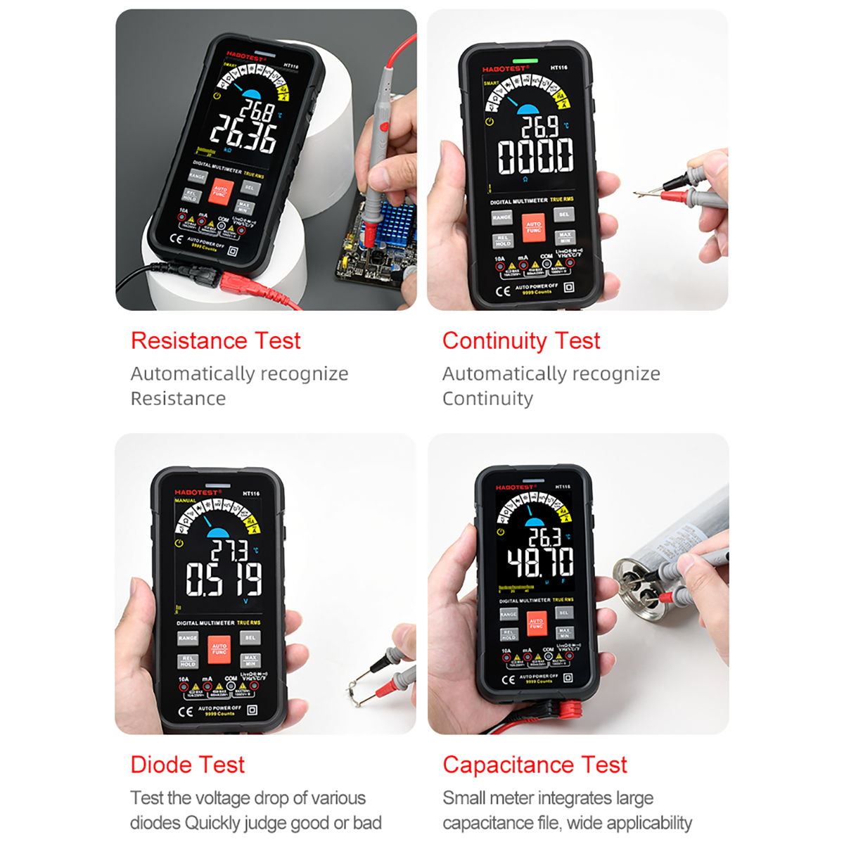 Technician's Smart Digital Multimeter (DVOM) (Test View)