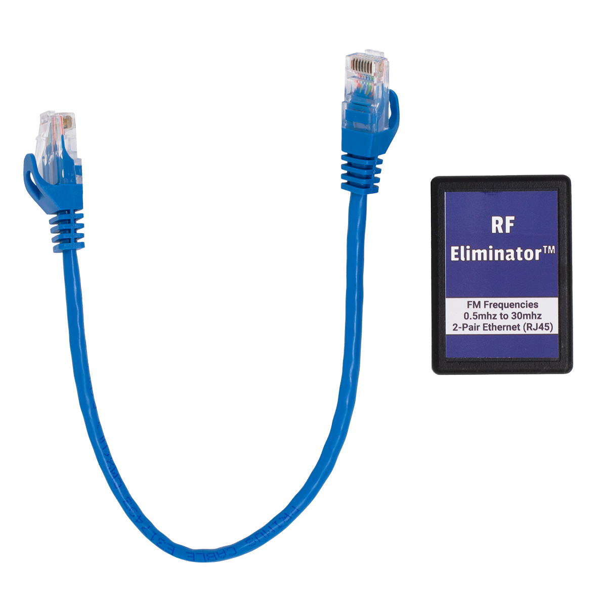 RF Eliminator - 4 Pair Ethernet - FM (Top View) RF Eliminator - 4 Pair Ethernet - FM (Top View)