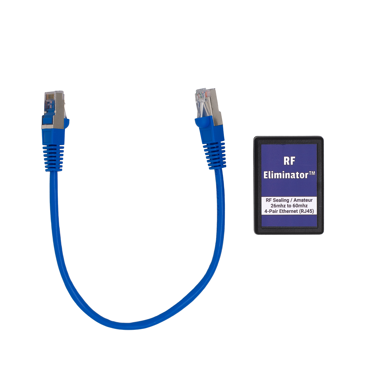 RF Eliminator - 4 Pair Ethernet - Sealing (Top View) RF Eliminator - 4 Pair Ethernet - Sealing (Top View)