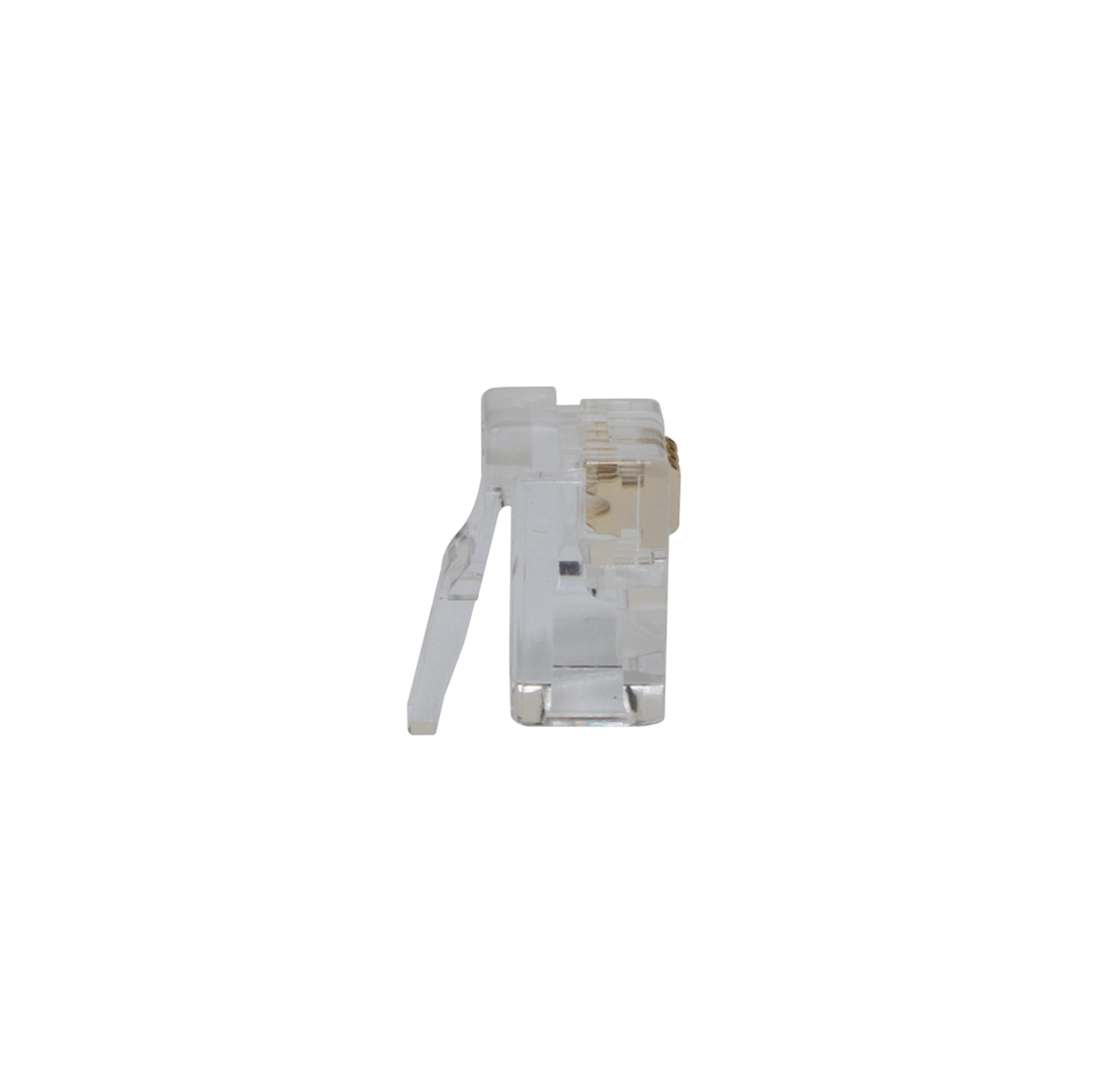 Modular 4P4C Flat Wire Plug (Side View) Modular 4P4C Flat Wire Plug (Side View)
