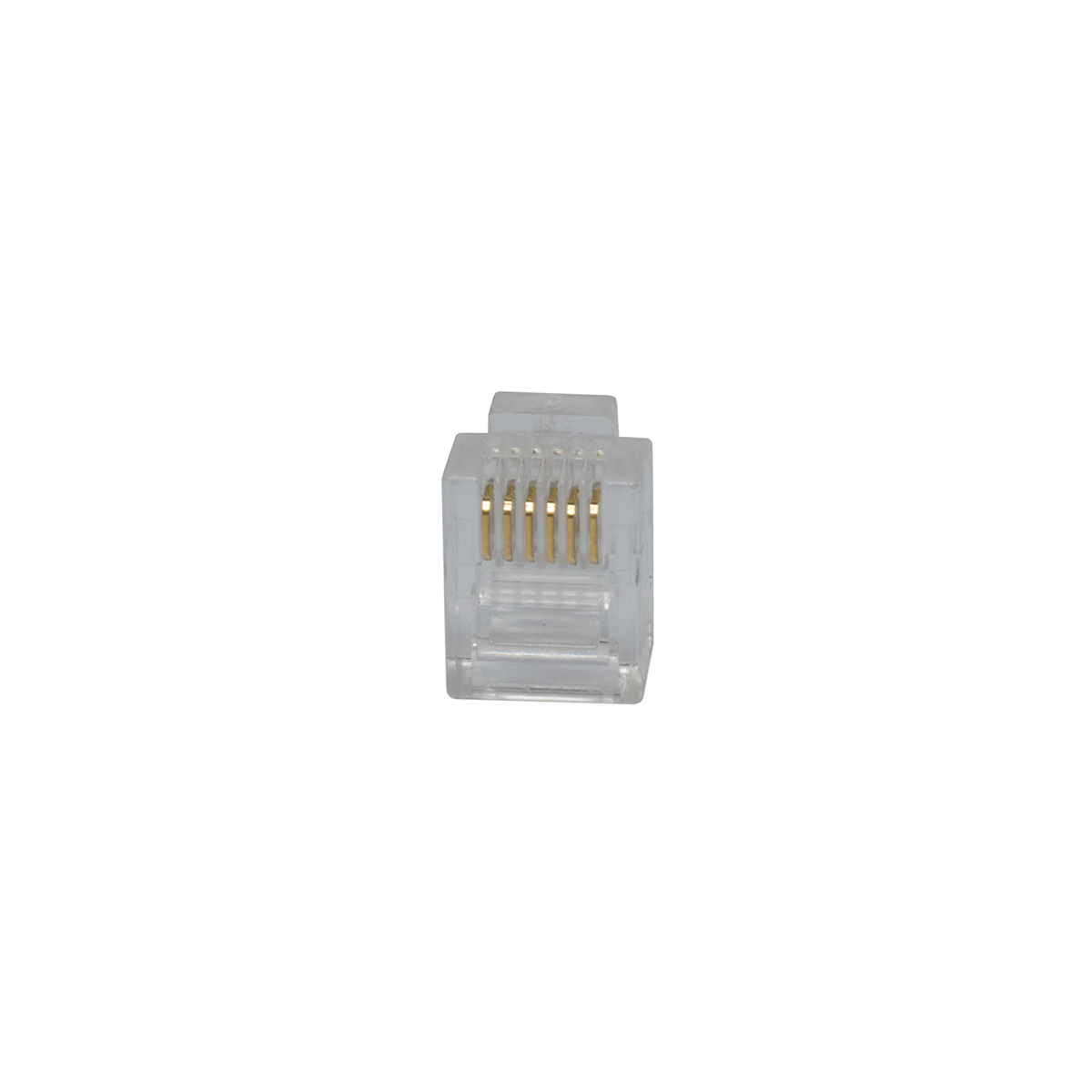 Modular 6P6C Solid Wire Plugs (100 Count) (Front View) Modular 6P6C Solid Wire Plugs (100 Count) (Front View)
