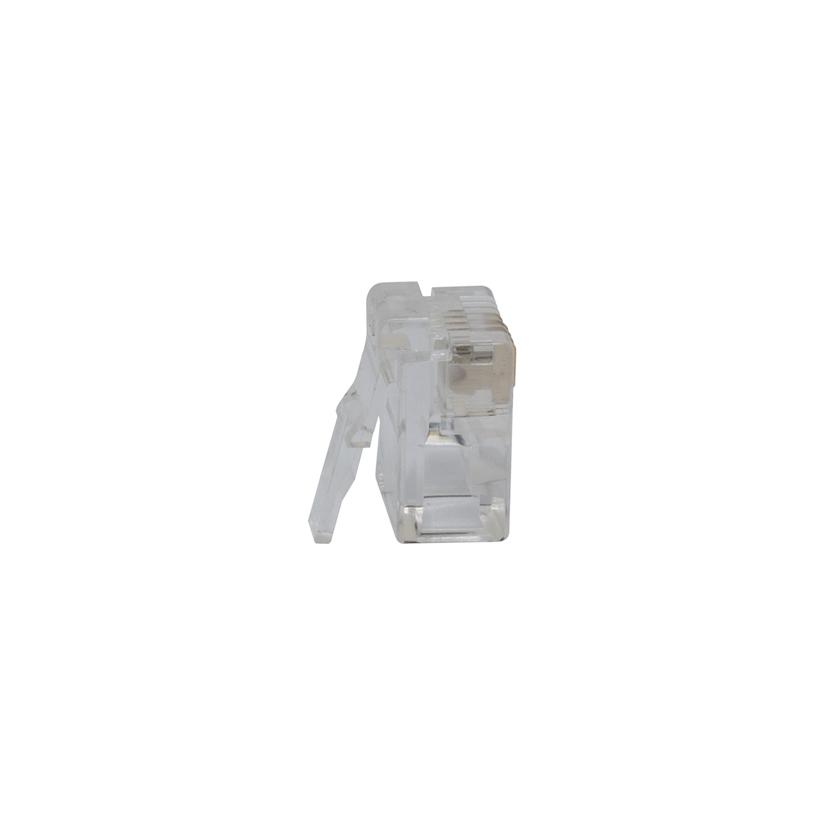 Modular 6P4C Flat Wire Plugs (100 Count) (Side View) Modular 6P4C Flat Wire Plugs (100 Count) (Side View)